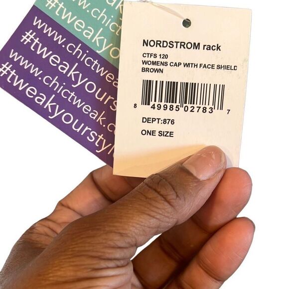 Chick Tweak Animal Print Cap and Removable Face Shield - Picture 9 of 11